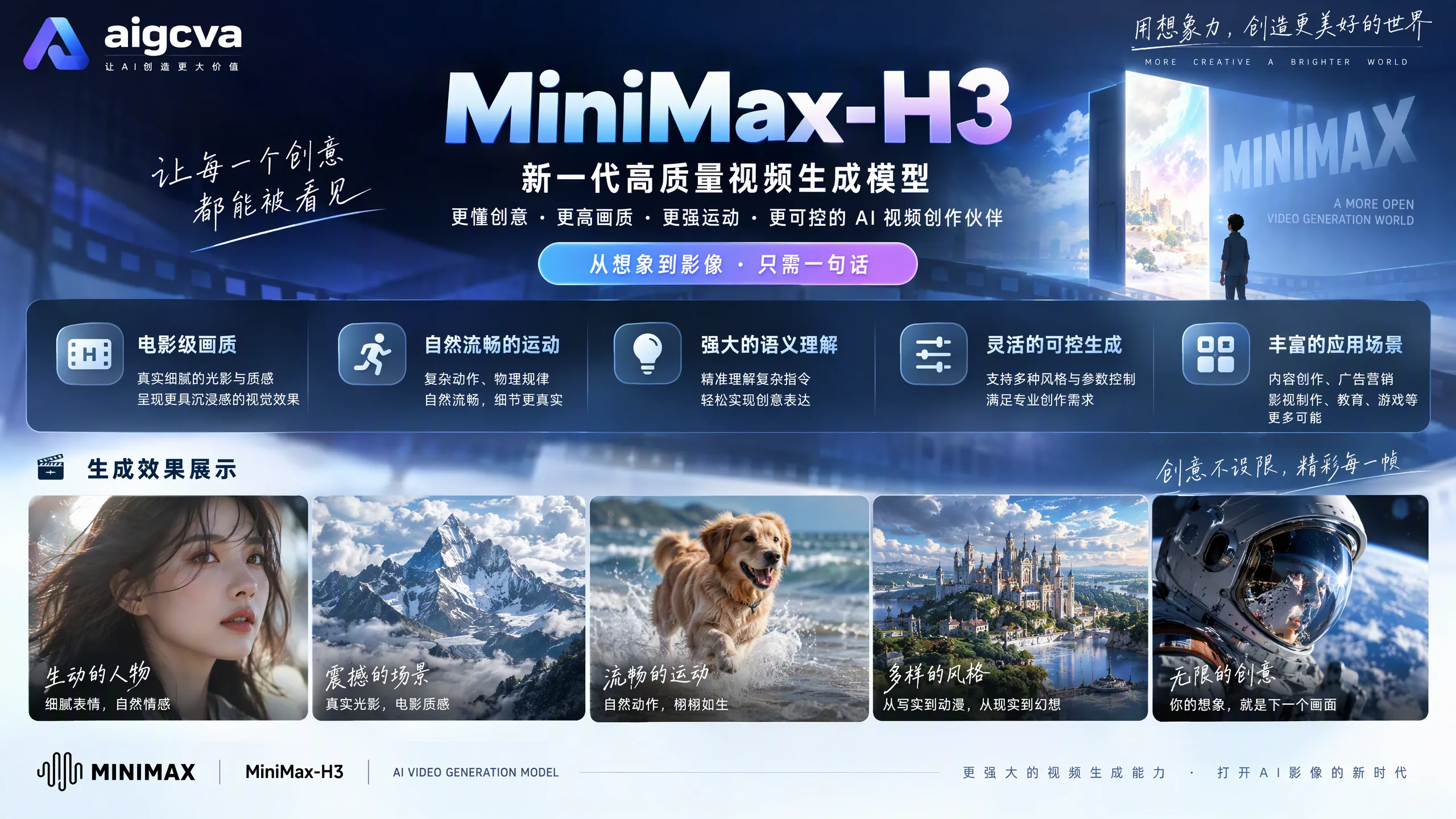 MiniMax H3 AI 视频生成器